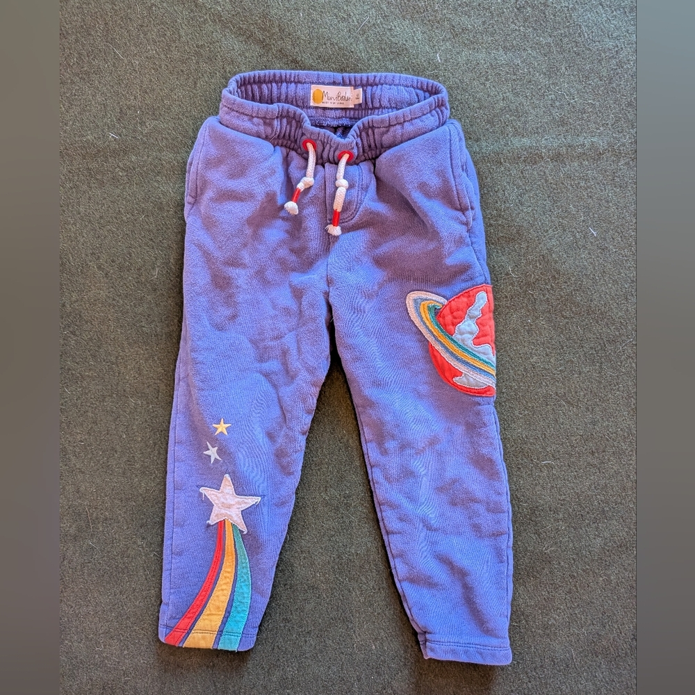 Boden Kids Joggers with Space Design
